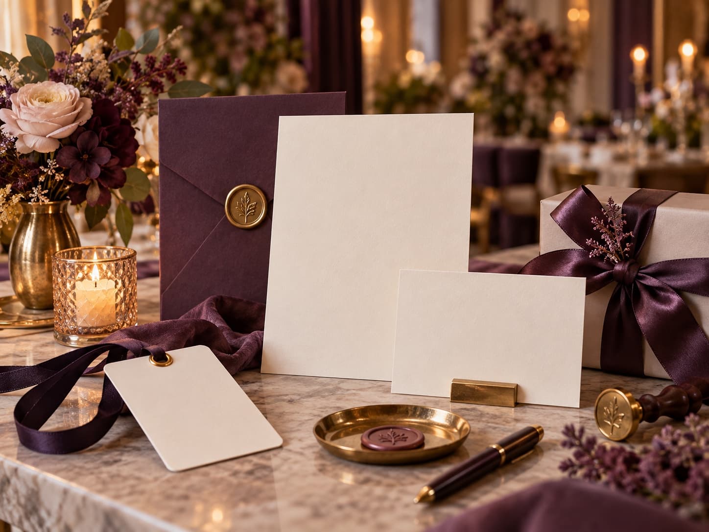 Event stationery, guest gifts and finishing details for an event in Belgium