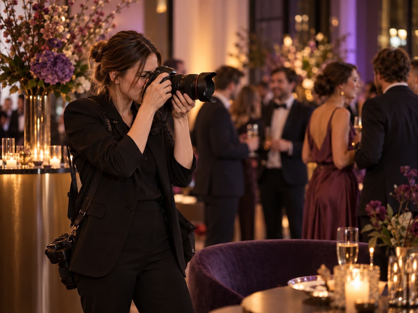 Event photographer capturing a reception in Belgium